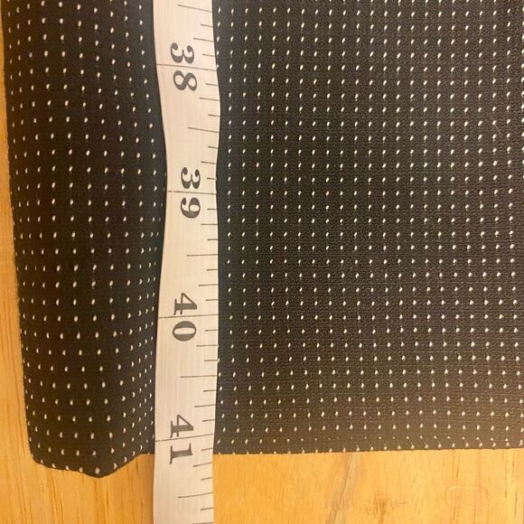 Talbots Flat Front Black Polkadot Dress Pants - Picture 11 of 11